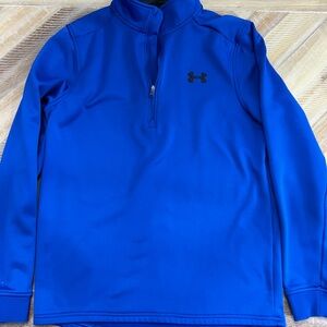 Under Armour Black and Blue ColdGear Pullover